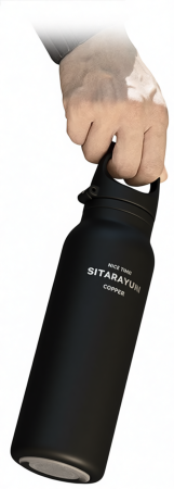 Купить Sitarayuri Vacuum Insulated Bottle 600ml (ZF-071) Black