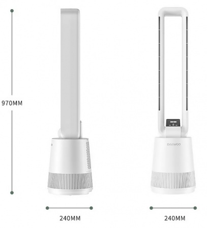 Купить Безлопастный вентилятор-очиститель воздуха Xiaomi Daewoo A1 Pro