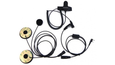 Купить BAOFENG Helmet Kit Full Face Motorcycle Headset Earpiece Mic, 2 Pin M-plug