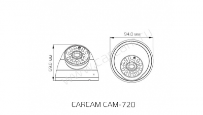 Купить Камера видеонаблюдения CARCAM CAM-720