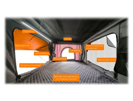 Купить Автомобильная палатка CARCAM Roof Tent (CC6001)