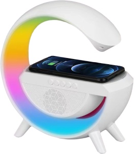 Купить RGB лампа с функцией колонки и беспроводной зарядки Desk Lamp 3 in 1