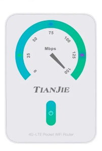 Tianjie 4G LTE Pocket Wi-Fi Router (MF906-3)