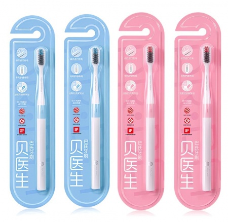 Купить Набор зубных щеток Xiaomi Dr.Bei Bass Method Toothbrush (4 шт.)