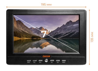 Купить CARCAM 7'' LED TV DVB-T2/Analog 3000mAh (ССLED7)