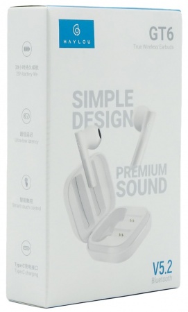 Купить Беспроводные наушники Xiaomi Haylou GT6 White