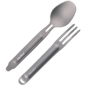 Купить Походный набор столовых приборов (ложка и вилка) Xiaomi NexTool Titanium Tableware Set