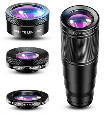 Купить Apexel Zoom Lens Kit (22x105-4in1)