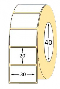 Купить Термоэтикетка Xprinter Thermal Label Sticker Roll Eco, 30*20мм, втулка 40мм, 2000шт
