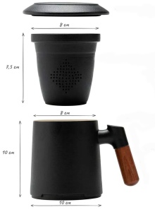 Купить Xiaomi Quange Art Ceramic Cup (MKT401) Black