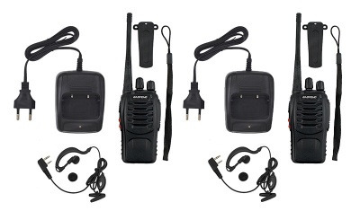 Купить Комплект раций Baofeng BF-888s 2 шт. черный