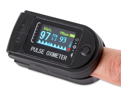 Fingertip Pulse Oximeter Black