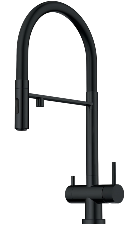 Купить Dominion Кухонный Смеситель С Гибким Изливом (KT0414-B) Черный