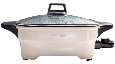 Купить Электросковорода Xiaomi Qcooker Кitchen Hot Pot Multifunctional White (CR-HG02)