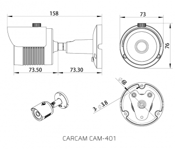 Купить Камера видеонаблюдения CARCAM CAM-401