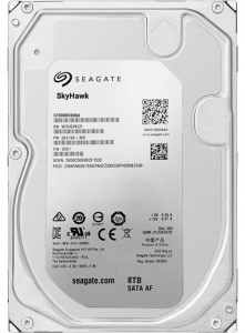 Купить Жесткий диск Seagate Skyhawk ST8000VX004, 8ТБ, HDD, SATA III, 3.5"