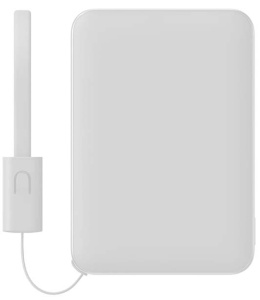 Купить Внешний аккумулятор Xiaomi Ultra-thin Power Bank with Built-in Cable 5000W 22.5W (PB0522S) Ice Porcelain White