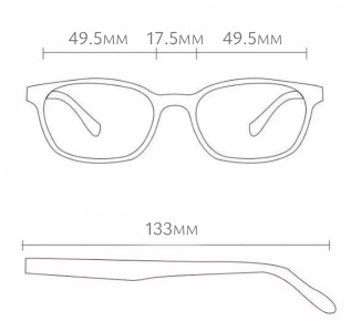 Купить Xiaomi Turok Steinhardt Anti-Blue Goggles (FTR039-0121) Black