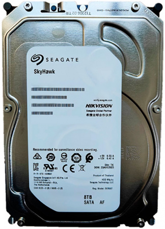 Купить Жесткий диск Seagate SkyHawk HDD 8TB, SATA III, 3.5" (ST8000HKVS002)