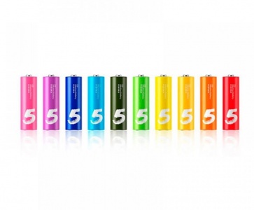Купить Батарейки алкалиновые Xiaomi ZMI ZI5 Rainbow AA batteries (10 шт.)