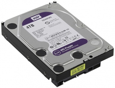 WD Purple WD40PURZ, 4ТБ, HDD, SATA III, 3.5"