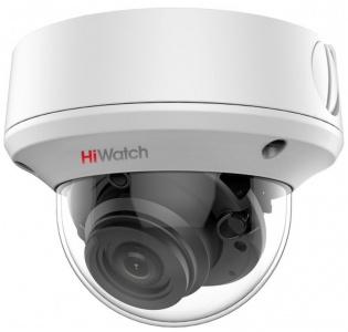 Купить 5Мп уличная купольная HD-TVI камера с EXIR-подсветкой до 40м HiWatch DS-T508 (2.7-13.5 mm)
