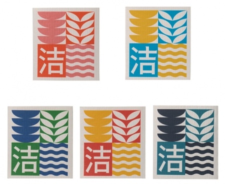 Купить Губки для мытья посуды Xiaomi Zhiwu Wood Pulp Cotton Rag Dishcloth (ZCQJ005-5) (5шт)