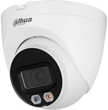 Купить Уличная купольная IP-видеокамера Full-color с ИИ 4Мп Dahua DH-IPC-HDW2449TP-S-IL-0280B