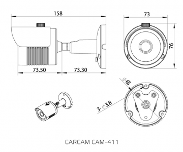 Купить Камера видеонаблюдения CARCAM CAM-411