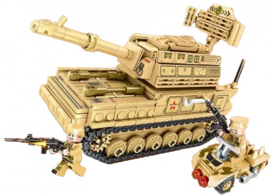 Купить Конструктор Танк LWCK Flourishing Age Strengthen the Army (526 детали)
