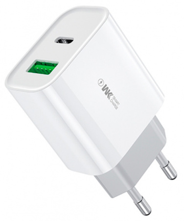 Купить Wekome MaxSpeed Type-C + USB Fast Charger 20W (WP-U53) White
