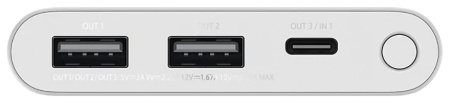 Купить Портативный аккумулятор Xiaomi Mi Power Bank 3 10000 mAh (PB100DZM) Silver