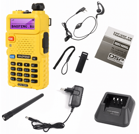 Купить Baofeng UV-5R Yellow