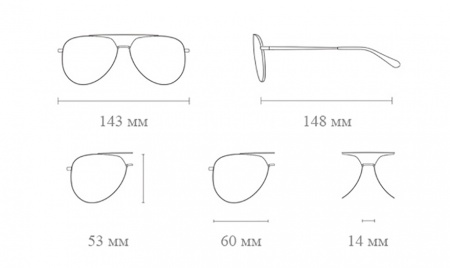 Купить Солнцезащитные очки Xiaomi Mi Pilota Light Blue (MSG01GJ)