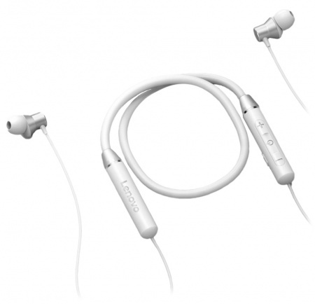 Купить Беспроводные наушники Lenovo Neckband Earphone HE05 White