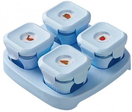 Xiaomi Kalar Food Box Blue (4шт)