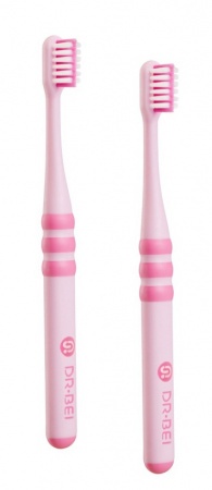 Купить Детская зубная щетка Xiaomi Dr. Bei Toothbrush (2 шт) - Pink
