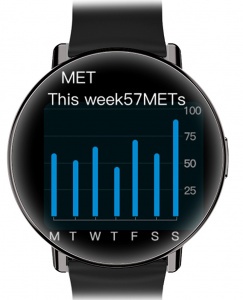 Wearfit GTE Black Smart Watch