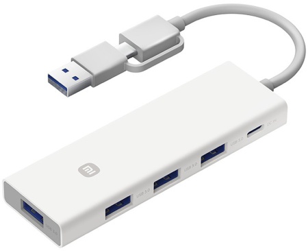 Купить Xiaomi Four-in-One Double-Head Splitter (XMSTFXQ01YM) White