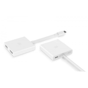 Купить Адаптер-Хаб Xiaomi Mi USB-C to HDMI and Gigabit Ethernet Multi-Adapter - White