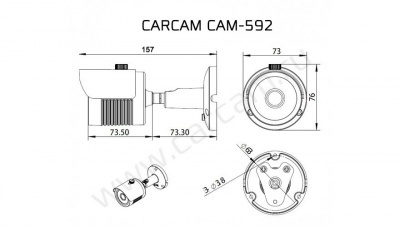 Купить Камера видеонаблюдения CARCAM CAM-592