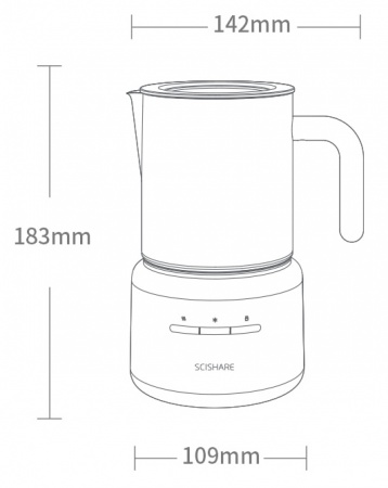 Купить Капучинатор Xiaomi Scishare Automatic Milk Steamer Beige (S3103)
