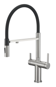 Купить Dominion Кухонный Смеситель С Гибким Изливом (KT0414-BN) Матовый Никель