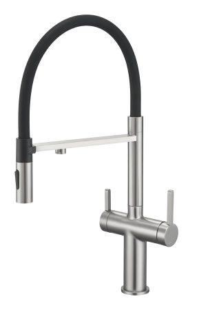 Купить Dominion Кухонный Смеситель С Гибким Изливом (KT0414-BN) Матовый Никель