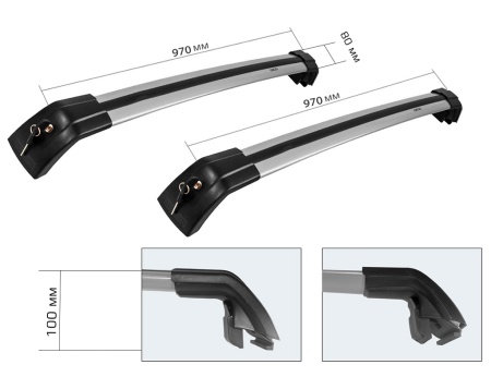 Купить CARCAM RAIL B8183 970мм