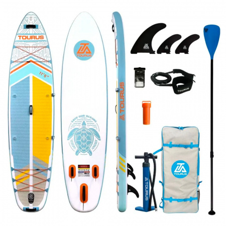 Купить Tourus Inflatable SUP Board 350×86×15cm White and Blue, TS-CA01