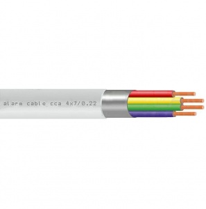 Кабель сигнальный экранированный 4-жильный 4x0.22 мм, 1 м