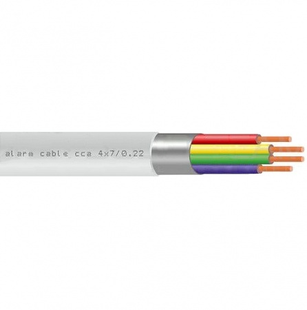 Купить Кабель сигнальный экранированный 4-жильный 4x0.22 мм, 1 м