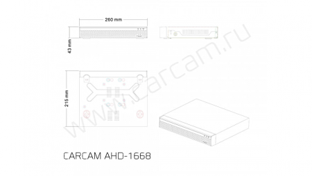 Купить CARCAM AHD1668
