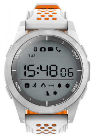 Купить Часы CARCAM SMART WATCH F3 - WHITE, Оранжевый силикон